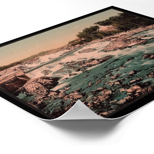 Rapids, Henefos, Ringerike,ノルウェー ポスター (角)