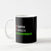 Rapper Athlete Entrepreneur Millionaire Motivation コーヒーマグカップ (左)