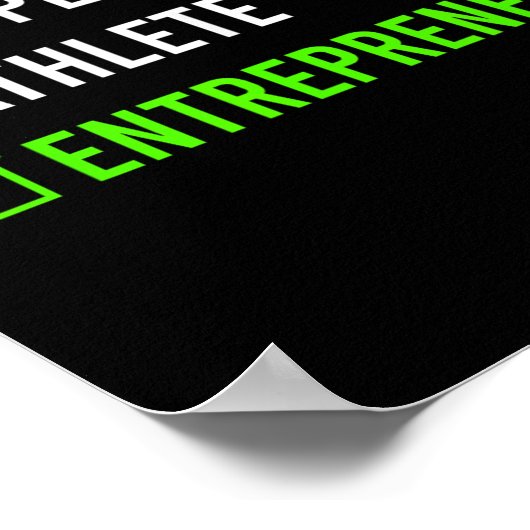 Rapper Athlete Entrepreneur Millionaire Motivation ポスター (角)