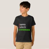 Rapper Athlete Entrepreneur Millionaire Motivation Tシャツ (正面フル)