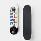 RAPPER C.E.O / JMTスケートボード/ IPIX / ZAZZLE スケートボード (正面)
