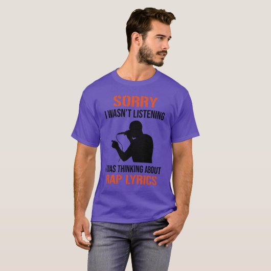 Rapper MC Hip Hop Rap Lyrics Freestyle Quote frien Tシャツ (正面フル)