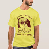 Rapper Santa Claus:ビートとギフトの落下 Tシャツ (正面)