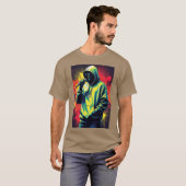 Rapper Streetwear Silhouette Urban HipHop Style De Tシャツ (正面フル)