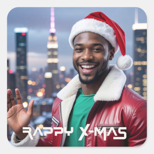 RAPPY X-MAS スクエアシール (正面)