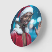 RAPPY X-MAS ラウンド壁時計 (傾斜)