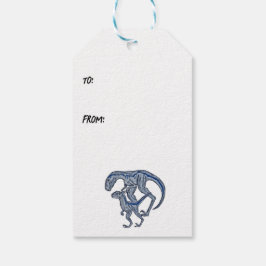 Raptor dinosaur infant newborn boy girl ギフトタグ