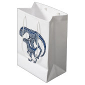 Raptor dinosaur infant newborn boy girl ミディアムペーパーバッグ (正面アングル)