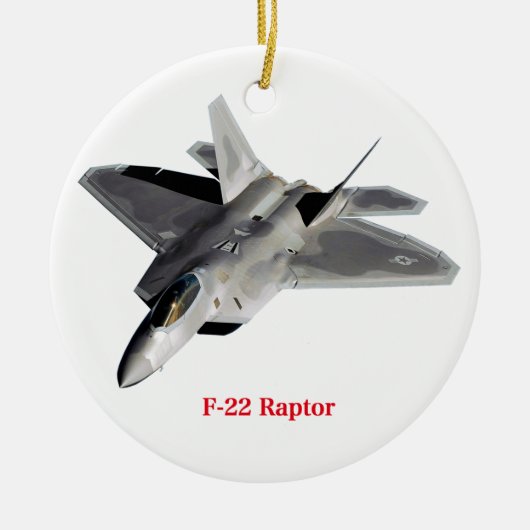 Raptor F-22 セラミックオーナメント (正面)