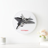 Raptor F-22 ラージ壁時計 (ホーム)