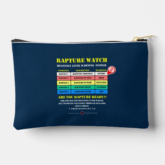 Rapture Alert Levels アクセサリーポーチ (裏面)