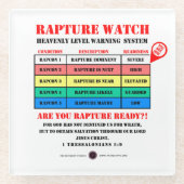Rapture Alert Levels ガラスコースター (正面)