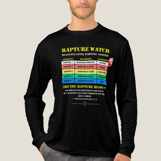Rapture Alert Levels トライブレンドＴシャツ (正面)