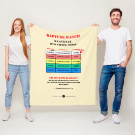Rapture Alert Levels フリースブランケット