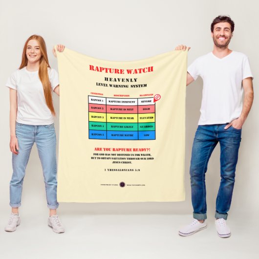 Rapture Alert Levels フリースブランケット (インサイチュ)