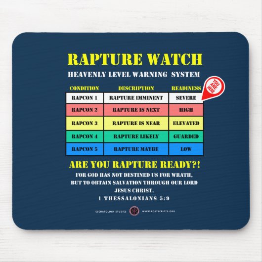 Rapture Alert Levels マウスパッド (正面)