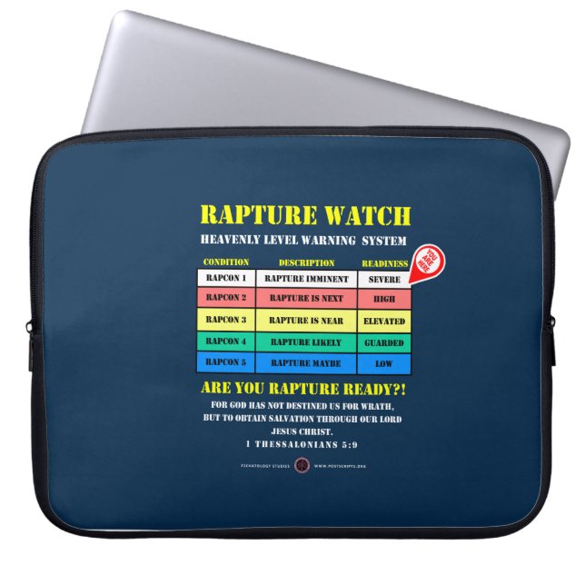 Rapture Alert Levels ラップトップスリーブ (正面)