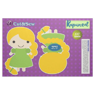 Rapunzelのキャラクター- DIYのプラシ天--を切って下さい及び縫って下さい ファブリック