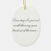 Rapunzelの非常に悪い毛日のオーナメント セラミックオーナメント (裏面)