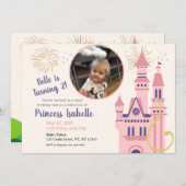 Rapunzelフォトバースデーパーティーへの招待 招待状 (正面/裏面)