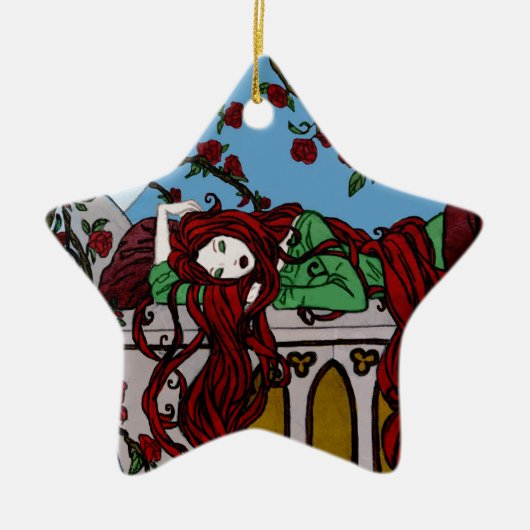 Rapunzel睡眠 セラミックオーナメント (正面)