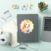 Rapunzel Dreams Custom-Cut Vinyl Sticker シール (iPadカバー)