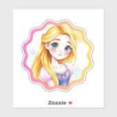 Rapunzel Dreams Custom-Cut Vinyl Sticker シール (シート)