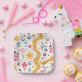 Rapunzel Inspired Party Plates ペーパープレート (パーティー)