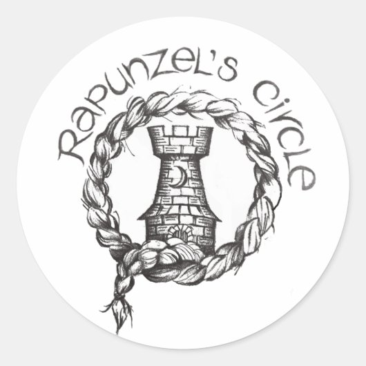 Rapunzel's Circleステッカー ラウンドシール (正面)
