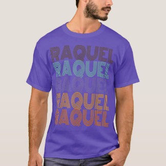 RAQUEL名パーソナライズされたヴィンテージレトロ80s 90s Bir Tシャツ