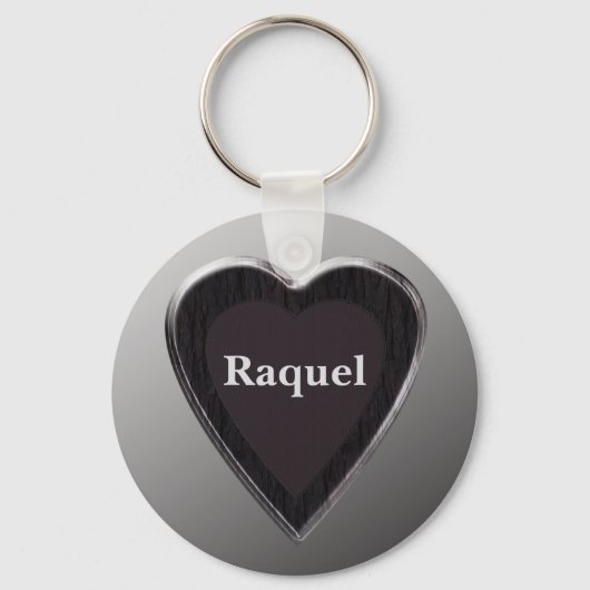 Raquel Heart Keychain by 369MyName キーホルダー (正面)