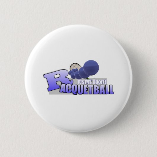 Raquetball私のスポーツ! 缶バッジ (正面)
