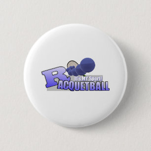 Raquetball私のスポーツ! 缶バッジ