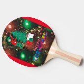 Raquete de ping-pong, traseira de Borracha Vermelh 卓球ラケット (横)