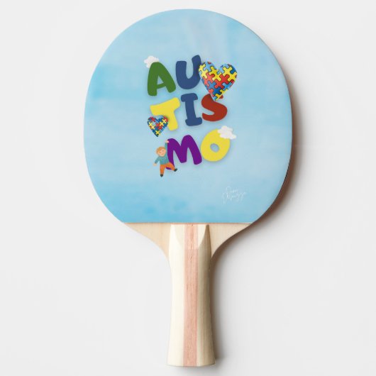 Raquete Ping Pong Mãe de Autista 卓球ラケット (正面)