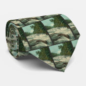 Raquetteの川のRaquetteの滝 ネクタイ (ロール)