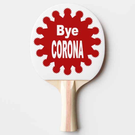 Raquette de  ping-pong Caoutchouc Bye CORONA 卓球ラケット (正面)