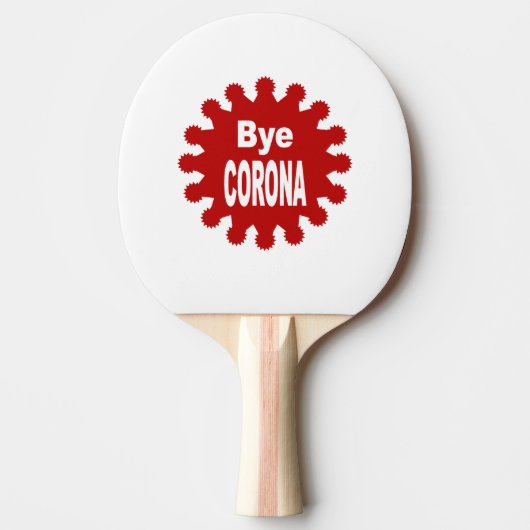 Raquette de  ping-pong Caoutchouc Bye CORONA 卓球ラケット (正面)