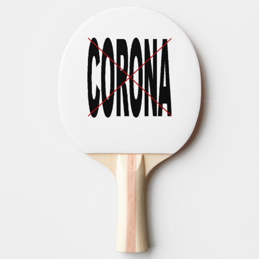 Raquette de  ping-pong Caoutchouc  CORONA X 卓球ラケット (正面)