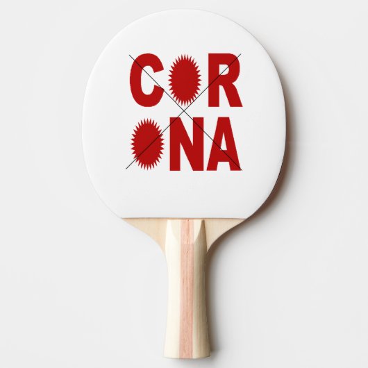 Raquette de  ping-pong Caoutchouc  CORONA X 卓球ラケット (正面)