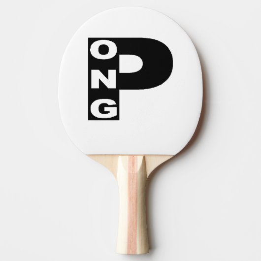 Raquette de ping-pong  Caoutchouc Design PING PONG 卓球ラケット (正面)