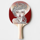 Raquette de ping-pong déesse du feu rouge 卓球ラケット (正面)