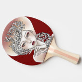 Raquette de ping-pong déesse du feu rouge 卓球ラケット (横)