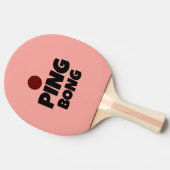 Raquette de Ping Pong jeu de mot Ping Bong. Cadeau 卓球ラケット (横)