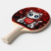 Raquette De Ping Pong Le chaton t'aime 卓球ラケット (正面アングル)