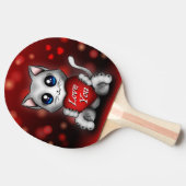 Raquette De Ping Pong Le chaton t'aime 卓球ラケット (横)