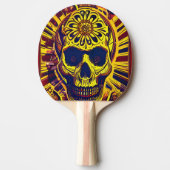 Raquette de ping-pong "Tête de mort" 卓球ラケット (正面)