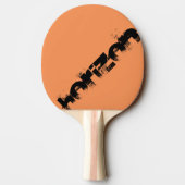 raquette noire et orange à personnaliser horizon 卓球ラケット (裏面)