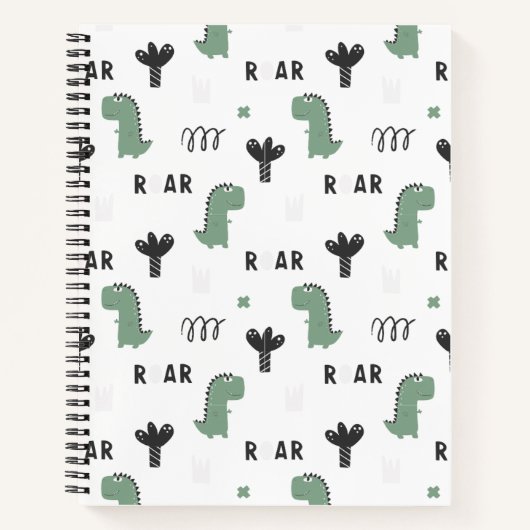 RAR Dino Faces ノートブック (正面)