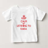 RARAに聞くことによって平静を保って下さい ベビーTシャツ (正面)